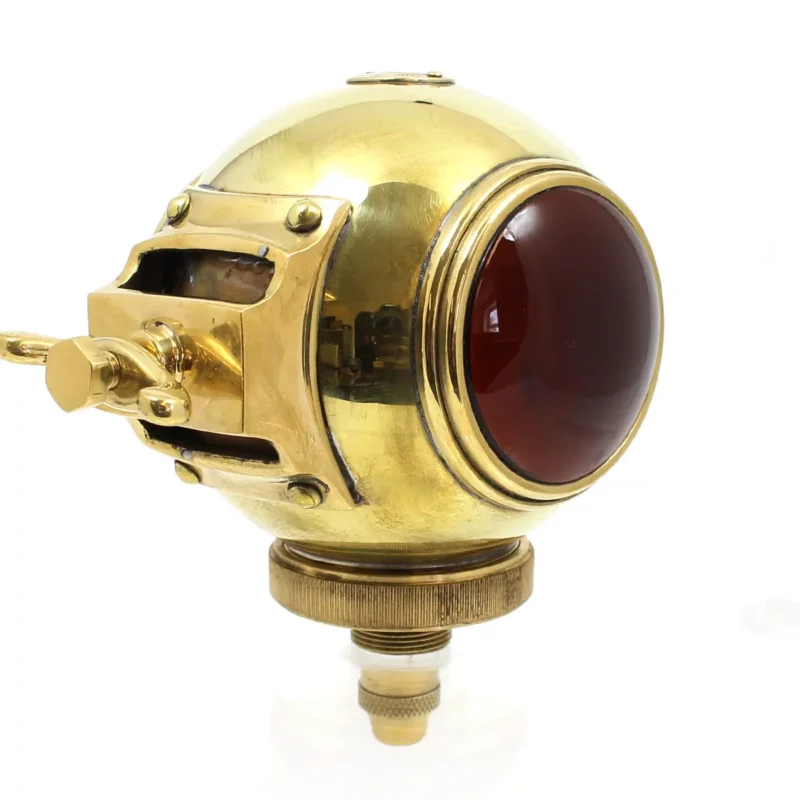 Vintage Brass Divers Helmet Rear Lamp