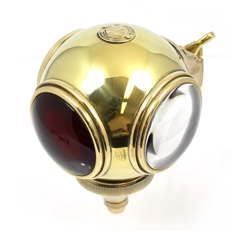 photo of a Brass Bullseye Divers Helmet Rear Lamp