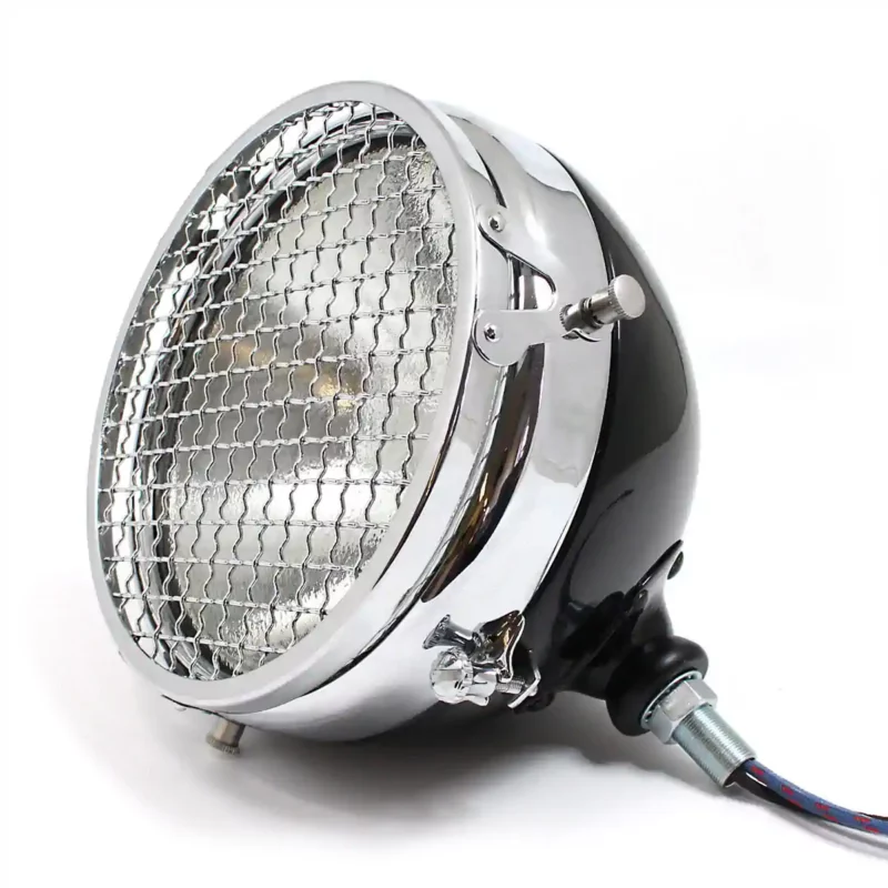 L140 vintage headlamp with wire stoneguard