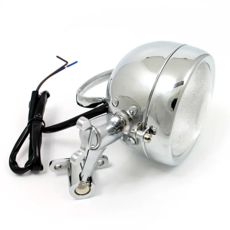 Classic car ditch lamp with handle chrome